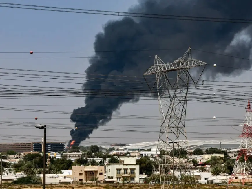 Drone Attack Dubai Airport Sparks Fire Near Fujairah Industrial Area