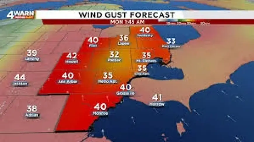 Detroit Weather: Gusty Winds, Strong Storms and Snow Showers Forecast Over Next 36 Hours