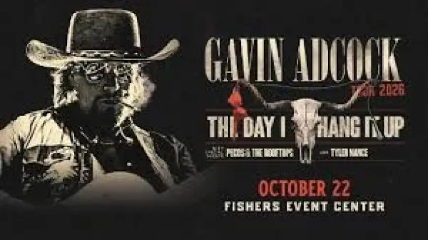 Gavin Adcock Announces ‘The Day I Hang It Up’ Headline Tour for 2026, Including Fishers Stop
