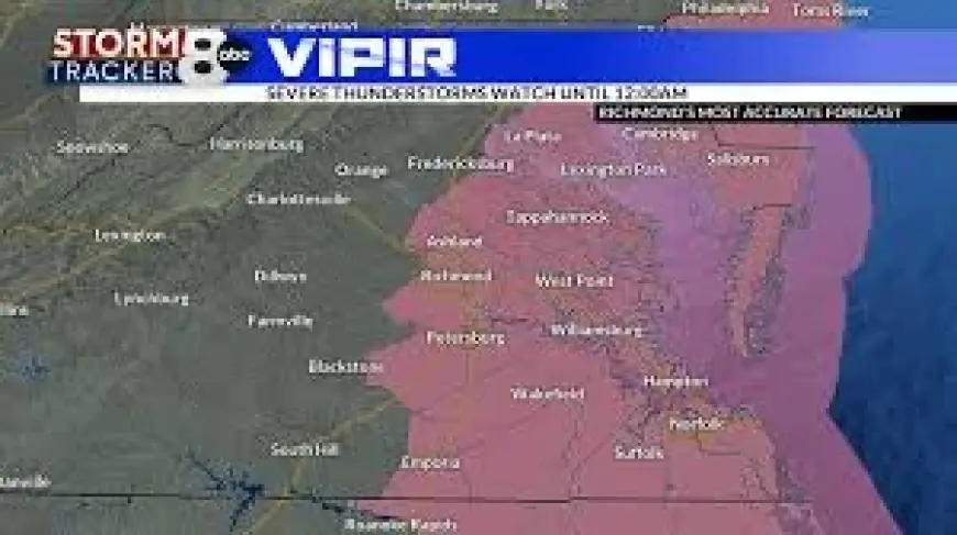 Tornado Warning Richmond Va Triggers Closures as Watches Shift Across Northern Virginia