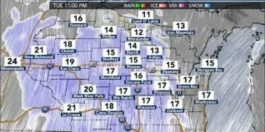 Temperature Swings Ahead as Snow Returns Tuesday and Bitter Cold Builds Overnight