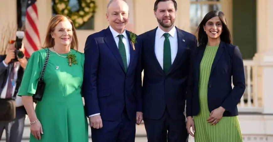 Michael Martin Meets JD Vance in Washington, Sparks Affirmation of US–Ireland Ties