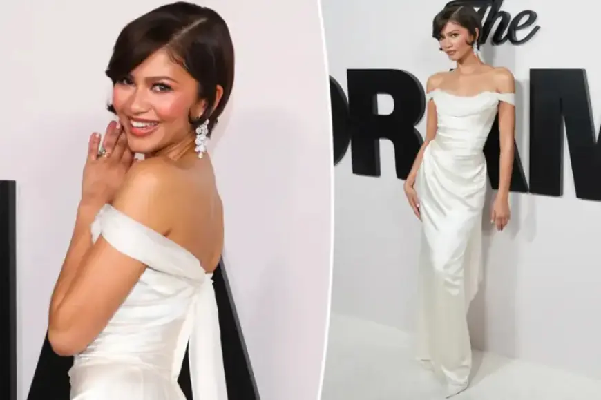 Zendaya Radiates in Bridal White at ‘The Drama’ LA Premiere