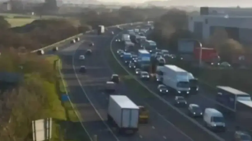 Lorry Fire Shuts Down M5, Causing Significant Delays