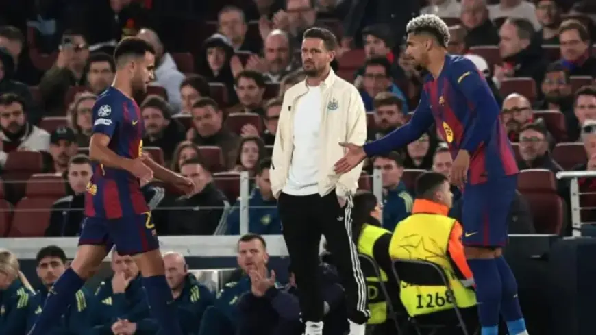 Araujo Replaces Injured Eric Garcia in the 20th Minute