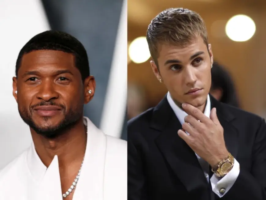 Usher and Justin Bieber Clash at Beyoncé’s Oscars After-Party