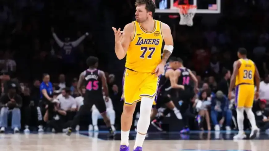 Luka Doncic Scores 60 Against Heat; Lakers Extend Win Streak to Eight