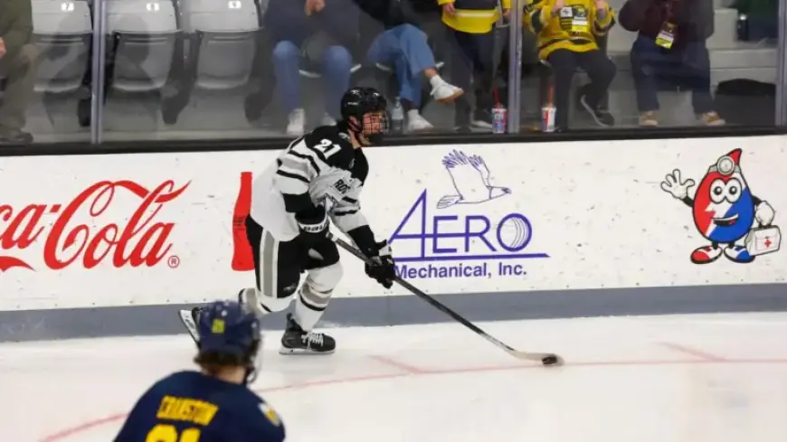 Merrimack Upsets Top-Seeded Men’s Hockey 3-2 in Overtime Quarterfinals