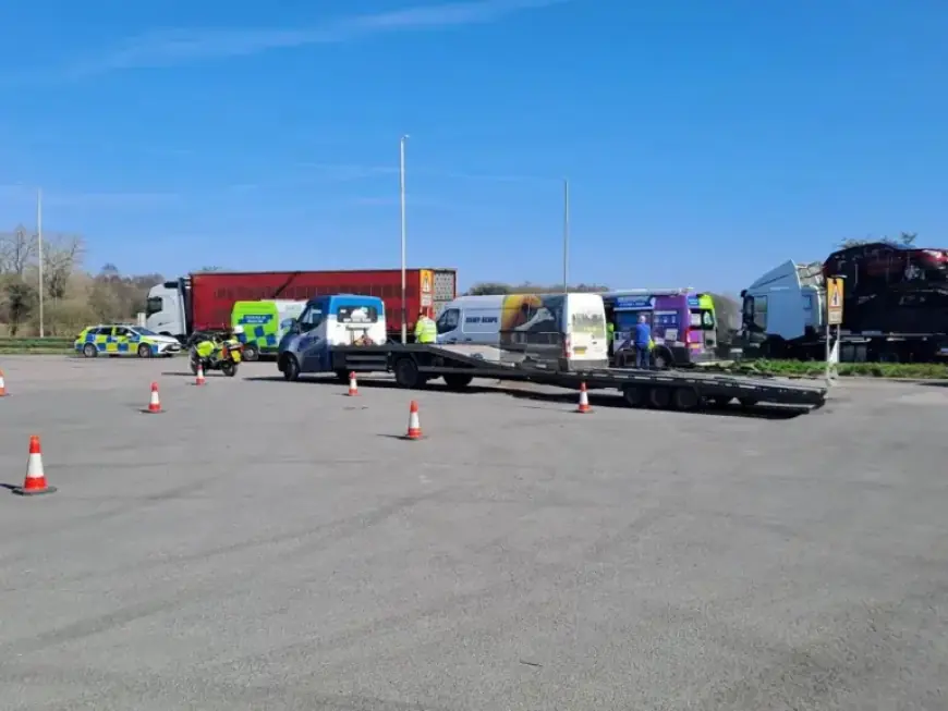 Police and DVSA Operation Seizes Two Vehicles, Catches 30 Drivers on A41
