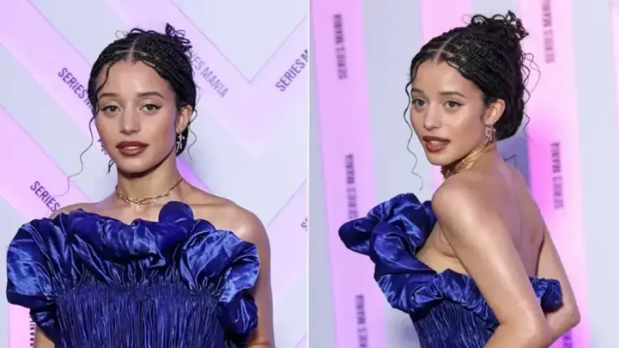 Chase Infiniti Shines in Cobalt Louis Vuitton at ‘The Testaments’ Series Mania Debut