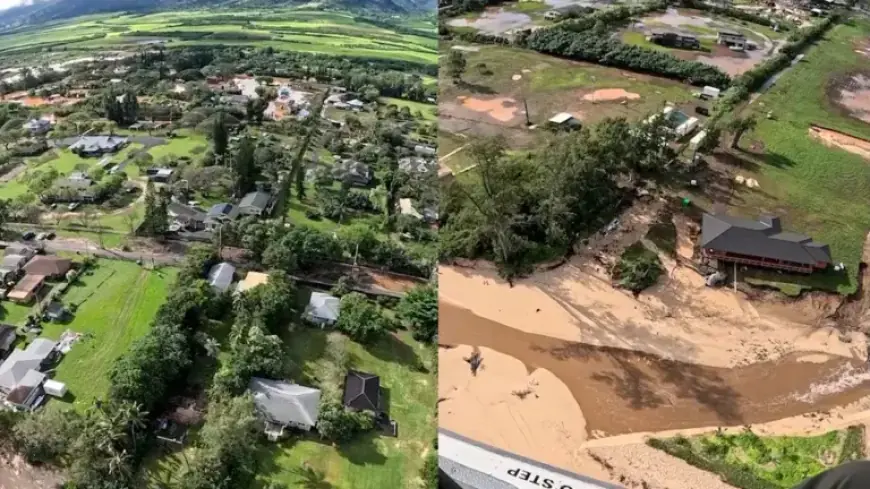 Hawaii Flooding Unleashes Devastating Aftermath, Captured in Striking Visuals