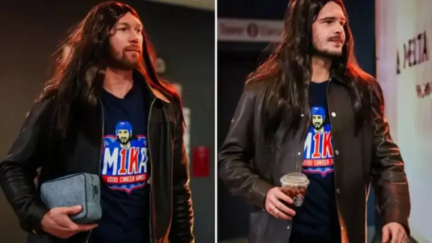 Rangers Don Long Wigs to Celebrate Zibanejad’s 1,000th NHL Game