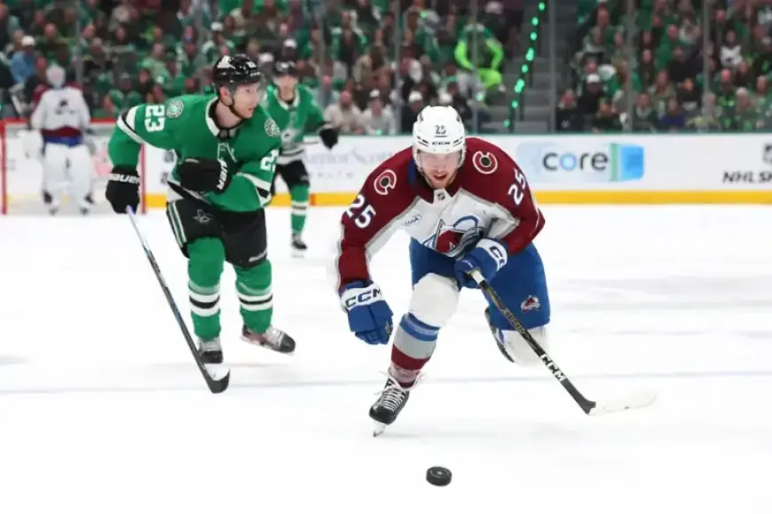 Logan O’Connor Debuts for Avalanche this Season Against Penguins