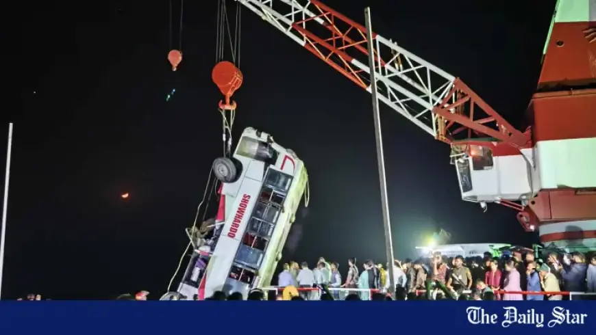 Tragic Bus Plunge in Padma River: 18 Bodies Recovered