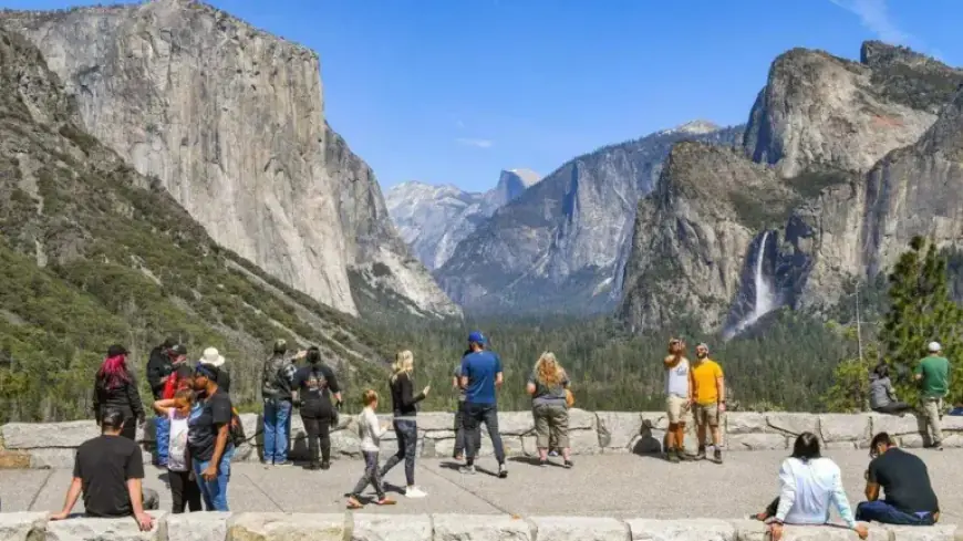 Yosemite National Park Sees Surge in Visitors Amid Warm Weather