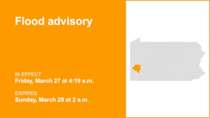 Heavy Rain Prompts Flood Advisory for Allegheny County Until 2 a.m. Sunday