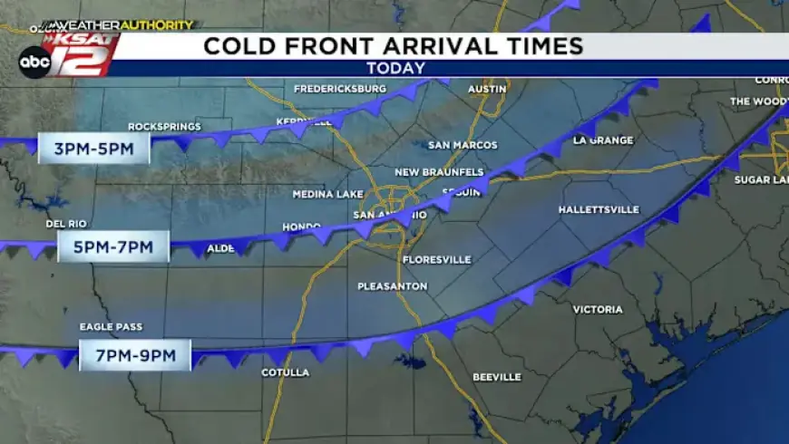 Cold Front Arrives at 6 p.m., Bringing Gusty Winds and Cooler Temps