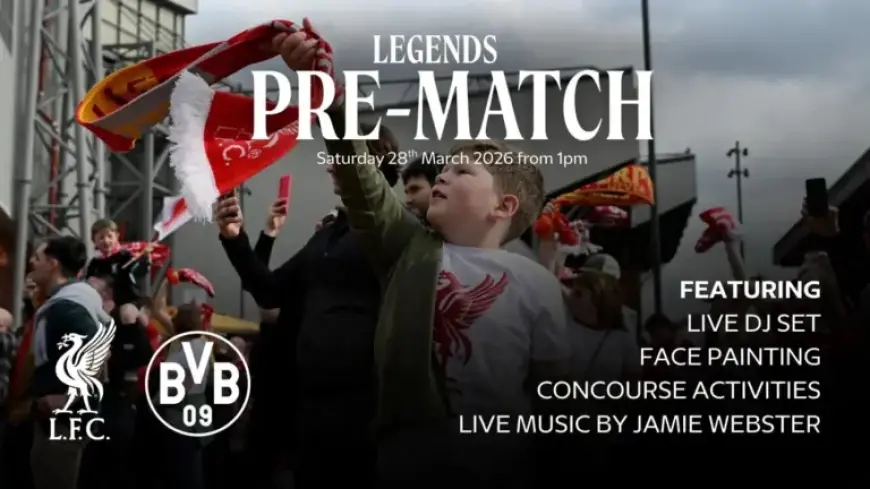 Jamie Webster Leads LFC Legends Pre-Match Entertainment