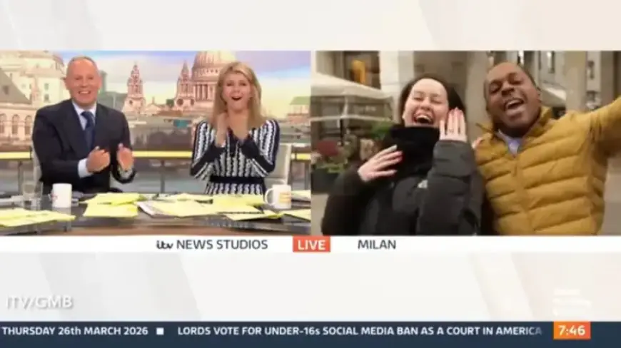 “Good Morning Britain Hosts Celebrate Colleague’s On-Air Engagement Announcement”