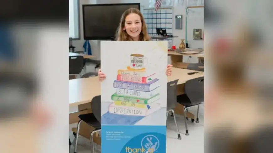 Loudon County Student Triumphs in Statewide Teacher Appreciation Art Contest