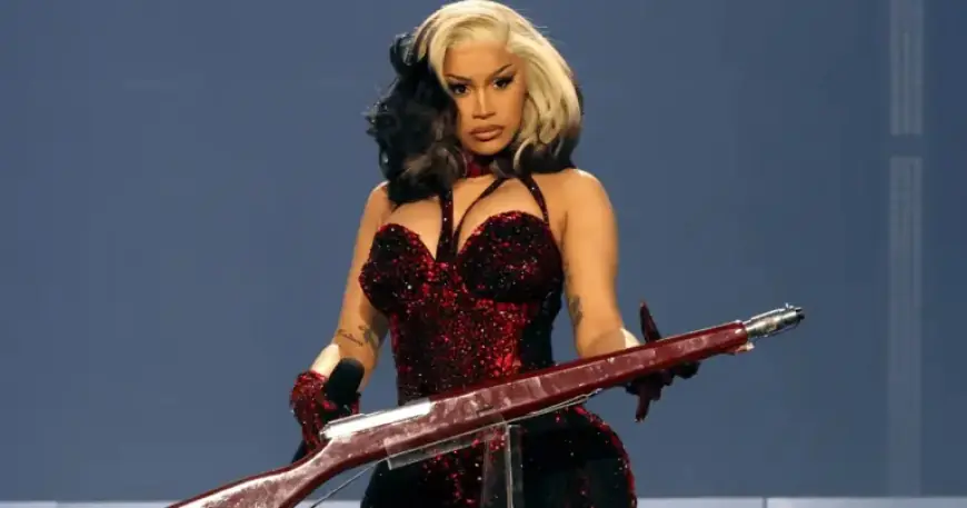 Cardi B Stuns in Crystallized Jozeph Diarbakerli Cutout Jumpsuit