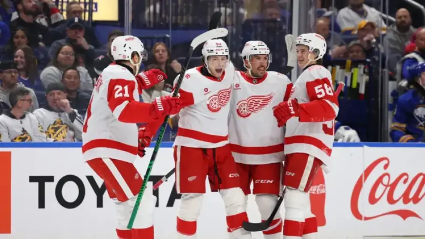Red Wings Triumph 5-2 Over Sabres: Highlights of Positivity