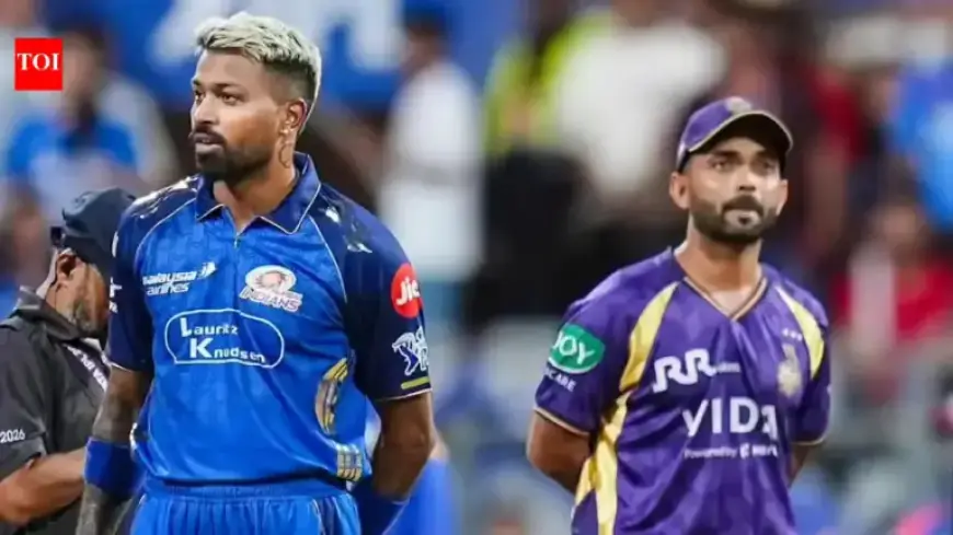 IPL 2026: Injury-Stricken KKR Clash with Mumbai Indians; Sharma, Pandya Spotlight