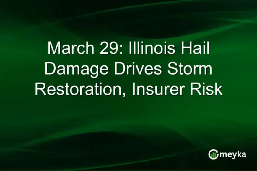 Illinois Hailstorm on March 29 Spurs Restoration Efforts and Insurer Concerns