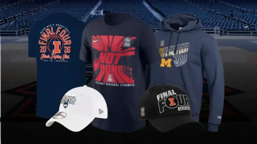 Buy 2026 Men’s Final Four Gear: Arizona, Michigan, Illinois, UConn