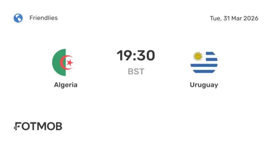Algeria vs Uruguay: Live Score, Predicted Lineups, and H2H Stats