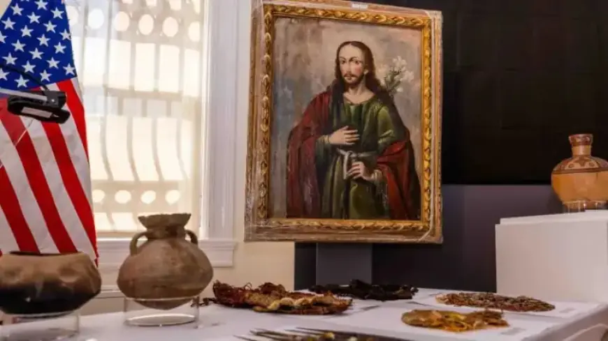 FBI Returns 48 Recovered Pre-Columbian Artifacts to Peru