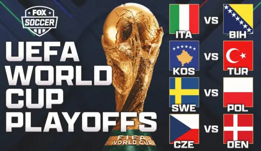 Italy, Türkiye, Sweden Pursue UEFA World Cup Playoff Victories Live