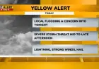 Severe Storm Threat: Tracking Flash Floods with Yellow Alert Weather