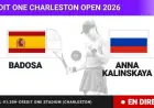 Paula Badosa vs. Anna Kalinskaya Live: Follow Credit One Charleston Open Match Today