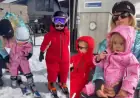 Paris Hilton Proudly Takes Kids Skiing in Yellowstone