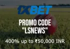 Claim ₹50,000 with 1XBET Promo Code for RCB vs LSG Match
