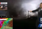 Meteorologist Michael Armstrong Films Tornado Touchdown Near Ponca City