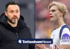 Roberto De Zerbi’s First Major Misstep as Tottenham Manager Involves Lucas Bergvall