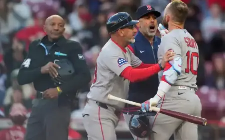 Red Sox Fall 6-5 After Umpire’s Calls Overturned in Six Challenges