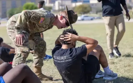 Students, Coaches Embrace Army Discipline, Teamwork at Fort Hood Experience
