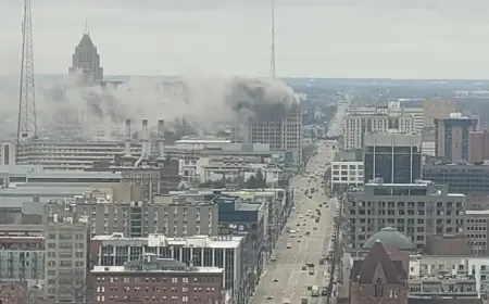 Fire Erupts at Wayne State University Building in Midtown Detroit