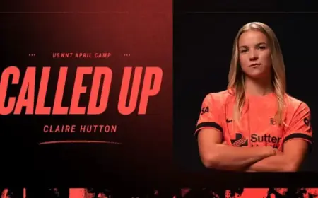 Claire Hutton Joins USWNT Roster for April Friendlies Against Japan