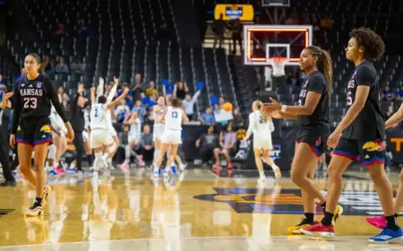 Jayhawks Stumble Against BYU, 70-67, in WBIT Semifinal Drama