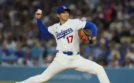 Shohei Ohtani Shines, Tossing One-Hitter in Rainy Dodgers Victory