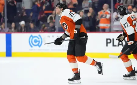 Flyers Reactivate Tyson Foerster from Injured Reserve