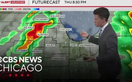 Severe Storms Headed Rapidly Towards Chicago Area