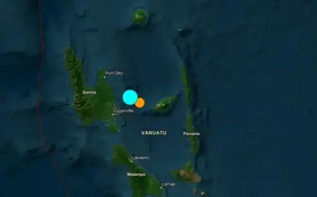 Magnitude 7 Earthquake Hits Vanuatu Islands