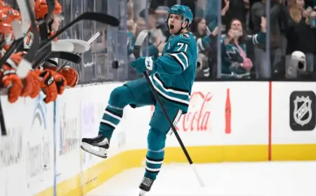 Celebrini Dominates with 4 Points as Sharks Rally to Beat Ducks