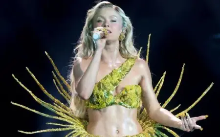 Zara Larsson Stuns in Sheer Bodysuit Beneath Cutout Polo