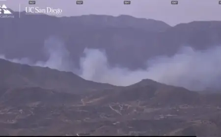 Acton Faces Crown Fire as Brush Blaze Erupts